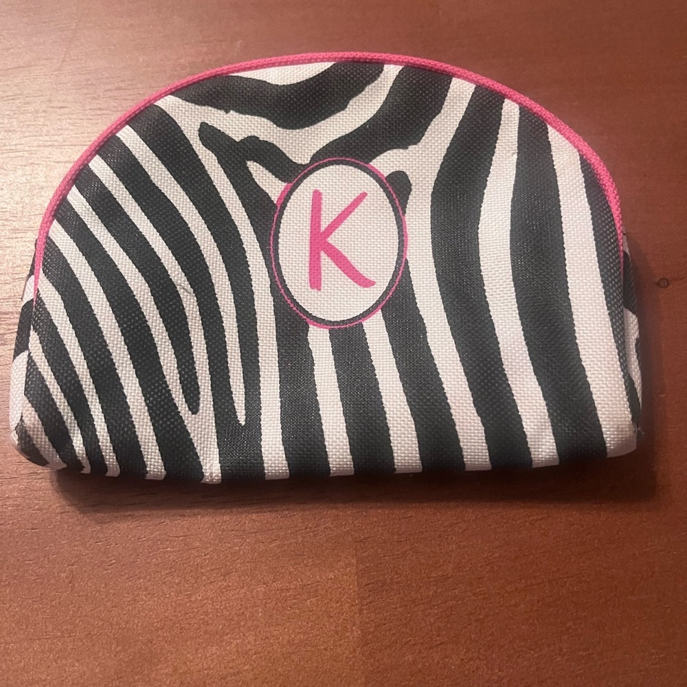 Zebra print little make up bag
